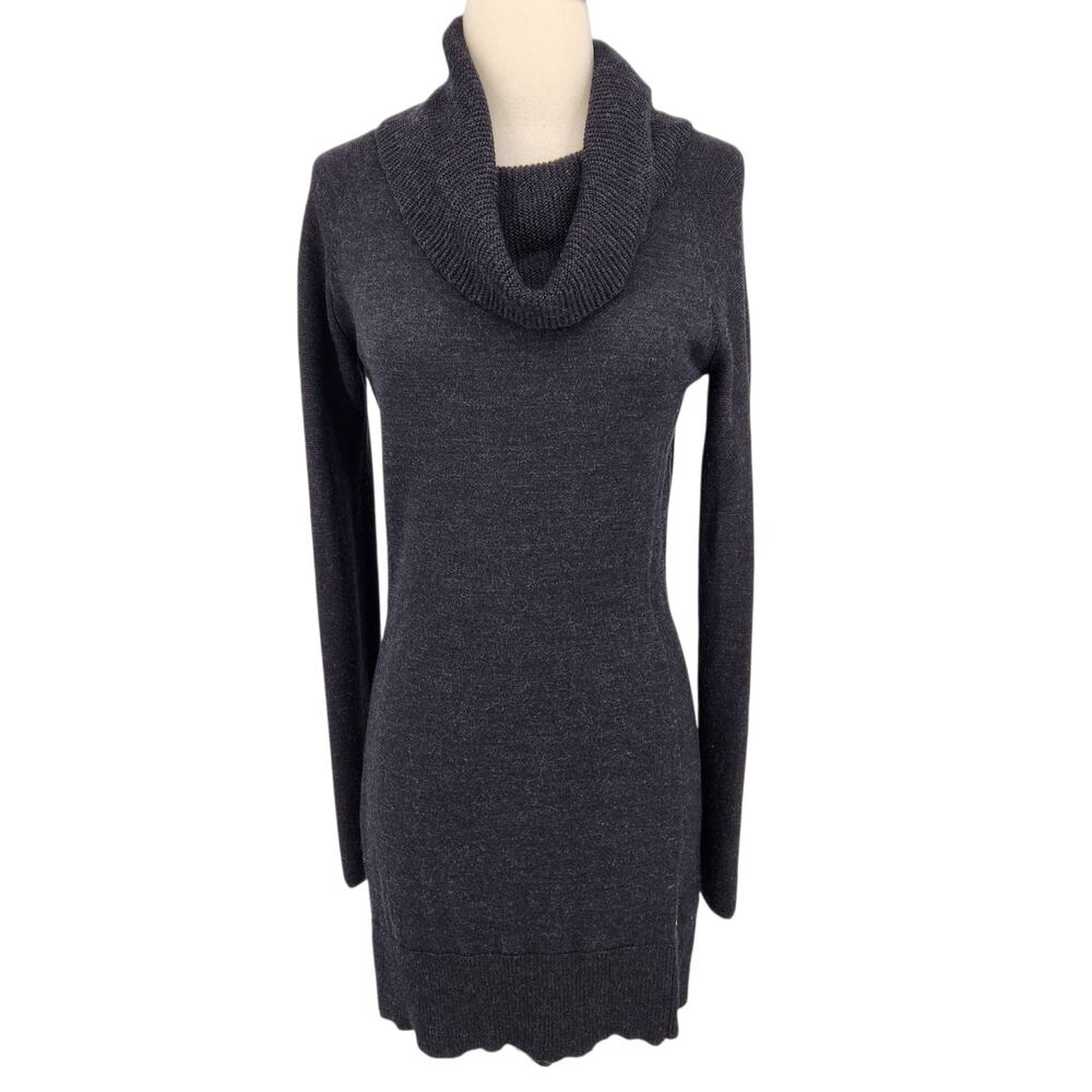 Smartwool Gray Merino Wool Sweaterdress – SZ Small - Warm Breathable Turtleneck